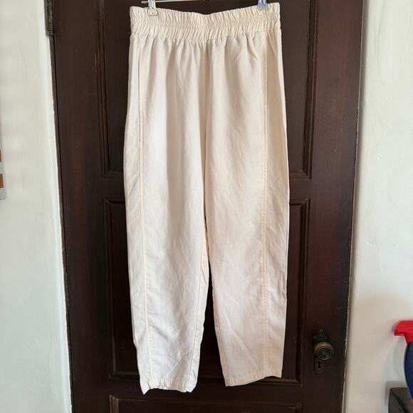 HATCH Ascher Linen Tencel Blend Barrel-style Pull-on Maternity pants 2 / Medium - Picture 1 of 6